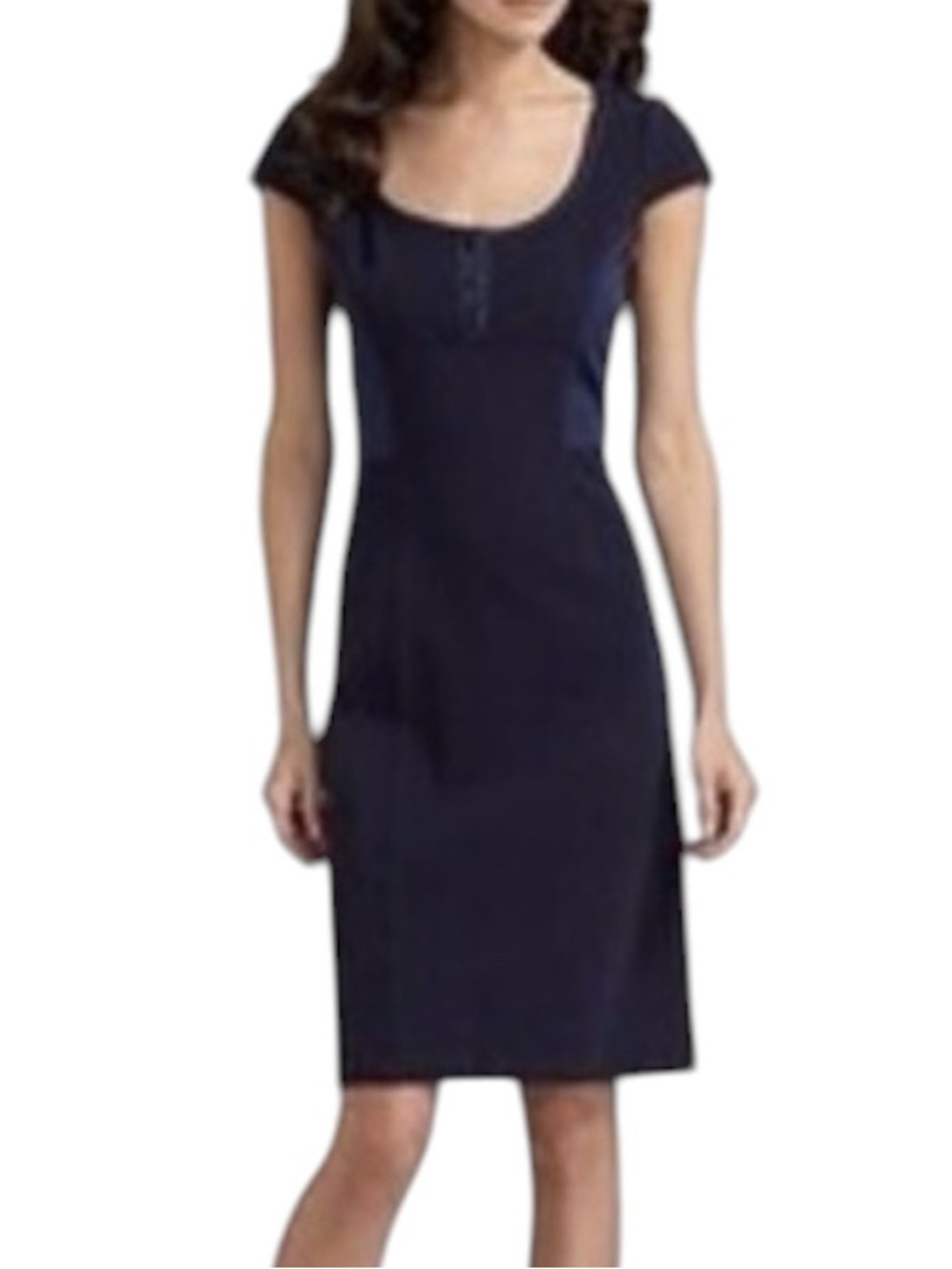 Diane von Furstenberg Dominette Dress Size 4 Navy Blue